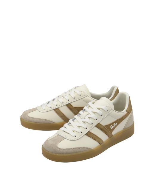 Gola Natural Viper Leather Trainers