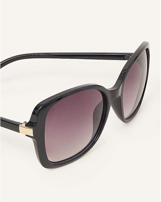 Accessorize Natural Oversized Square Sunglasses