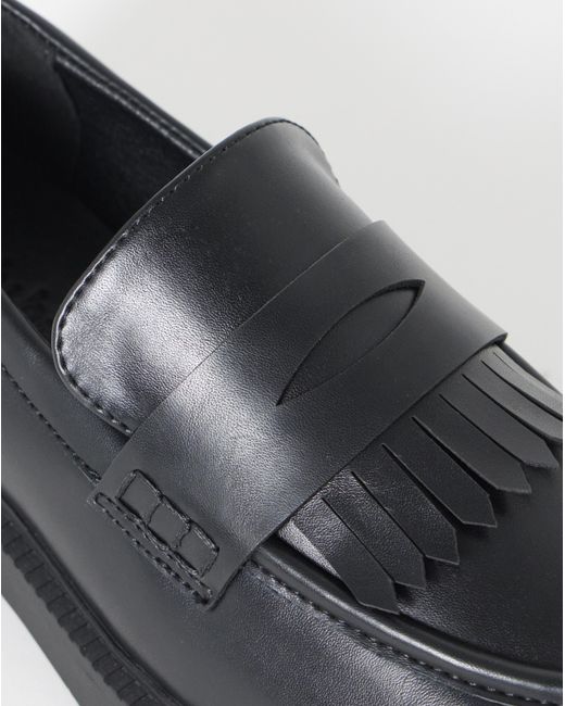Simply Be Black Classic Fringe Loafer Extra Wide Fit