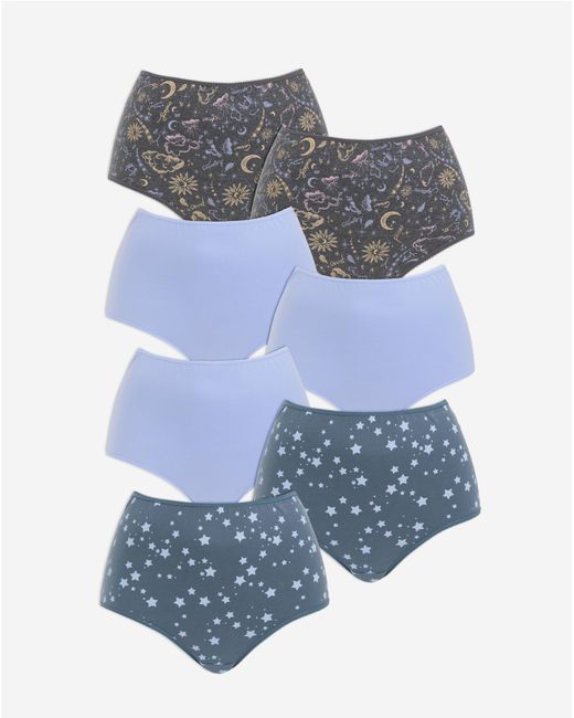 Pretty Secrets Gray 7 Pack Full Fit Brief