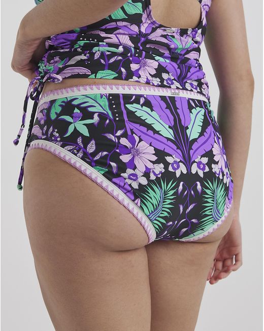 Figleaves Blue Frida Classic Bikini Brief