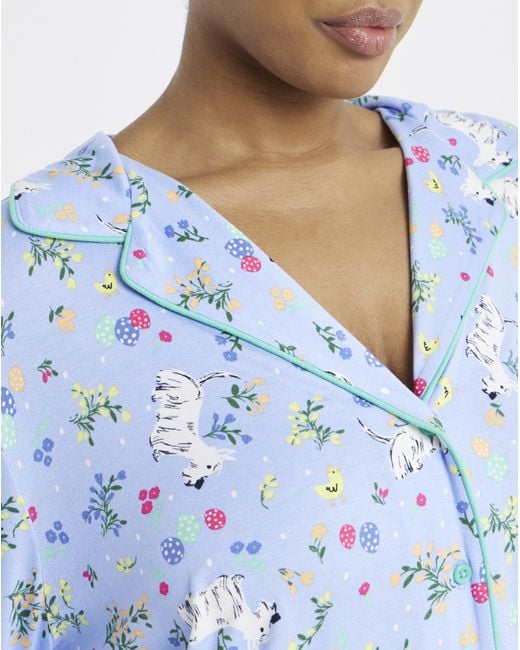 Pretty Secrets Blue Revere Pyjama Set