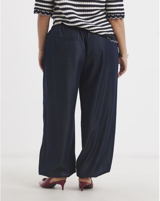 Simply Be Blue Lyocell Denim Balloon Jeans