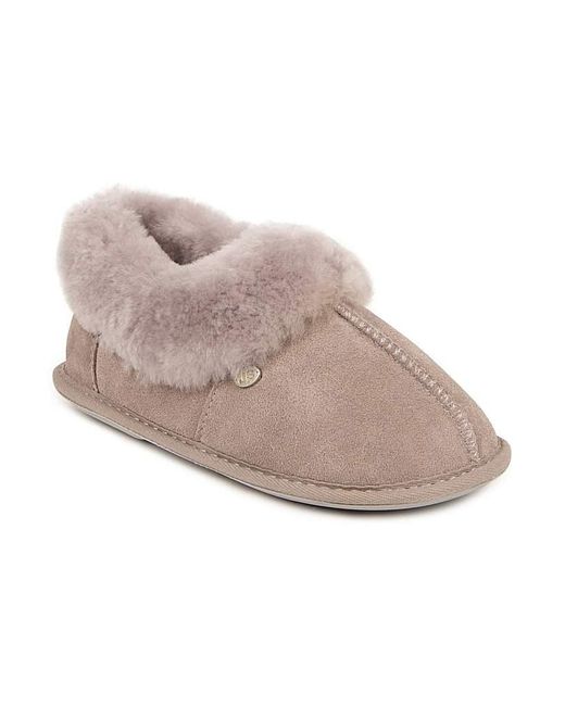 Just Sheepskin|Totes Gray Just Sheepskin Ladies Classic Slippers