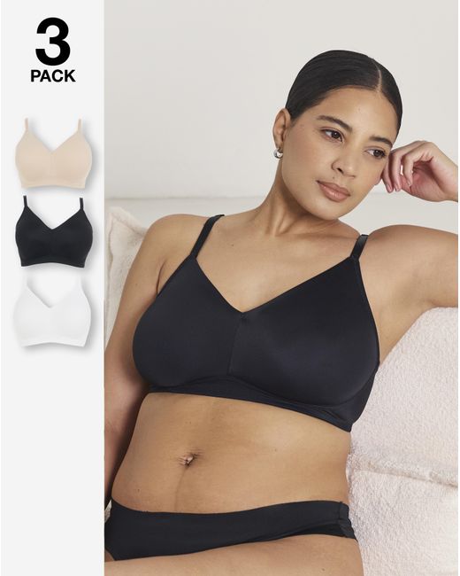 Pretty Secrets Multicolor 3 Pack Claire Micro Nw Full Cup Bras