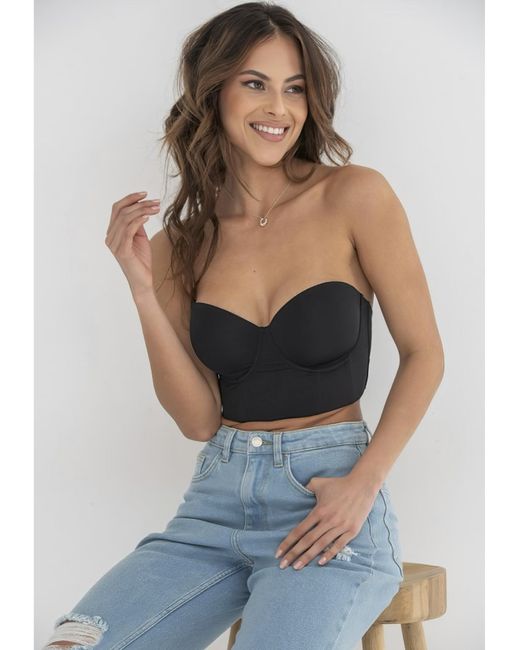 Pour Moi Black Pour Moi Definitions Longline Bra