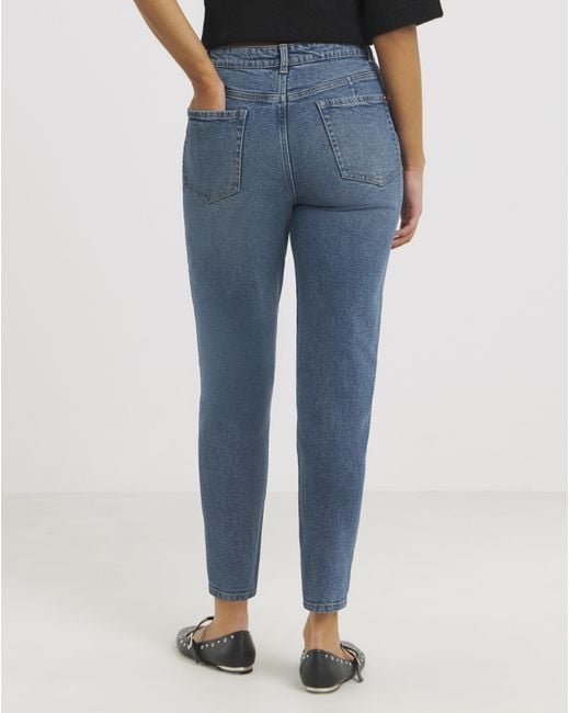 Simply Be Blue Sbe 99 1 Loose Mom Jeans