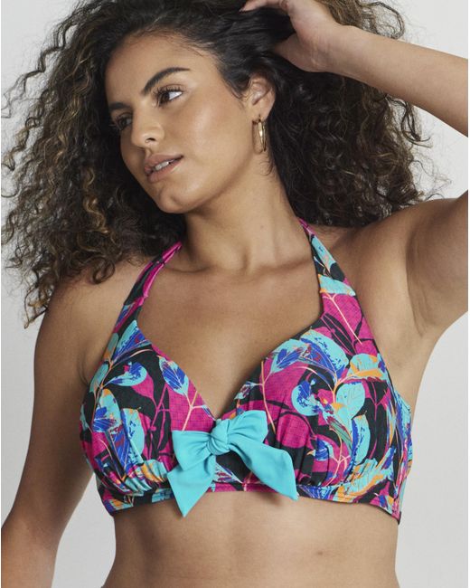 Joe Browns Blue Floral Bikini Top