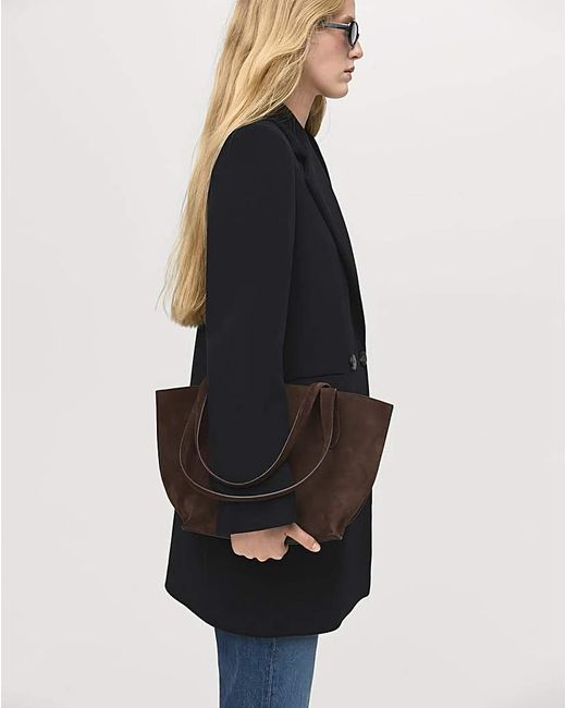 Mango Blue Mid Length Coat