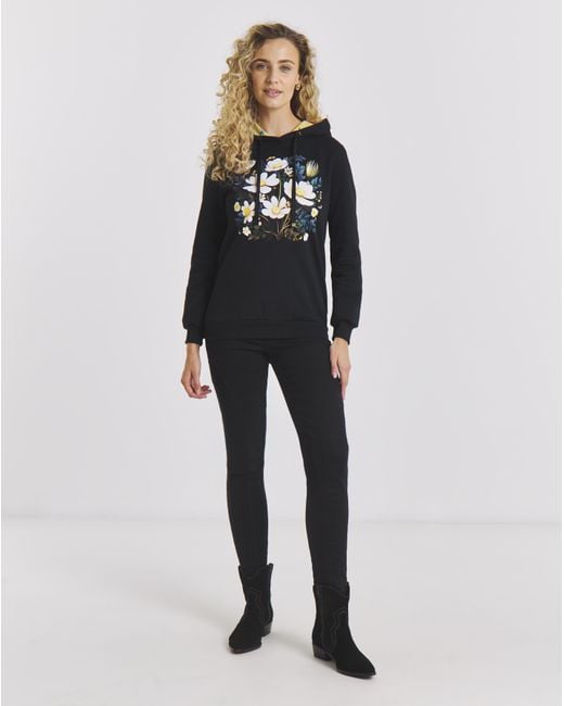 Joe Browns Blue Fancy Floral Hoodie
