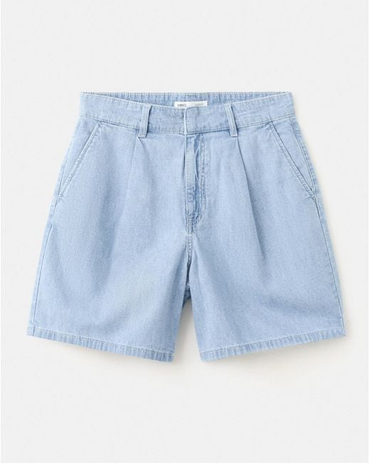 Mango Blue Bermudas Amelie