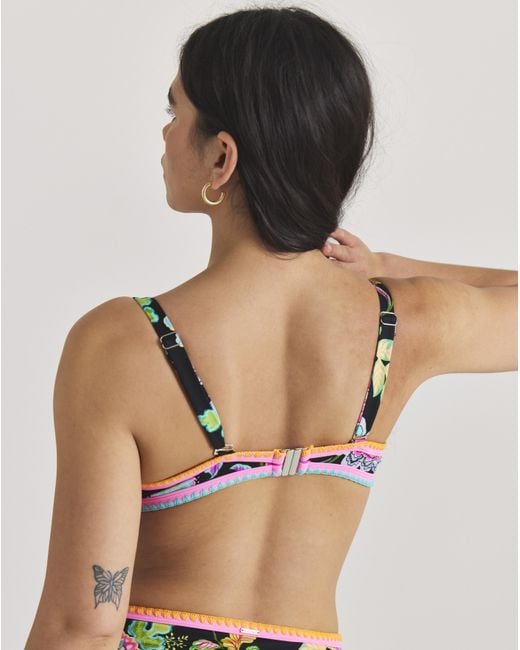Figleaves Black Bandeau Underwired Bikini Top