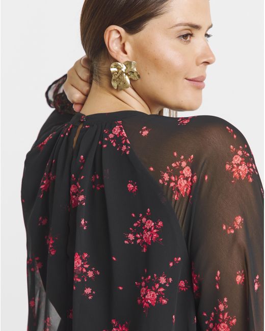 Simply Be Multicolor Mixed Print Skater Dress