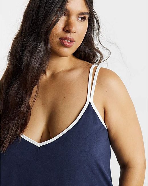 Pretty Secrets Blue Poly Viscose Culotte Set