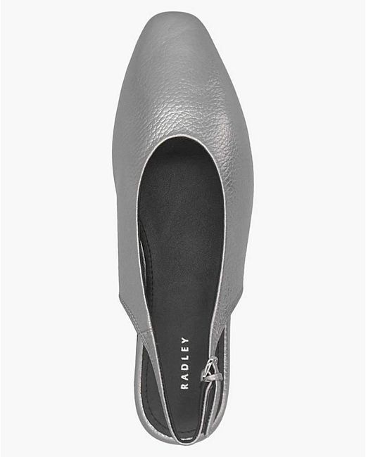 Radley White Chiltern Grove Flat Sling Backs