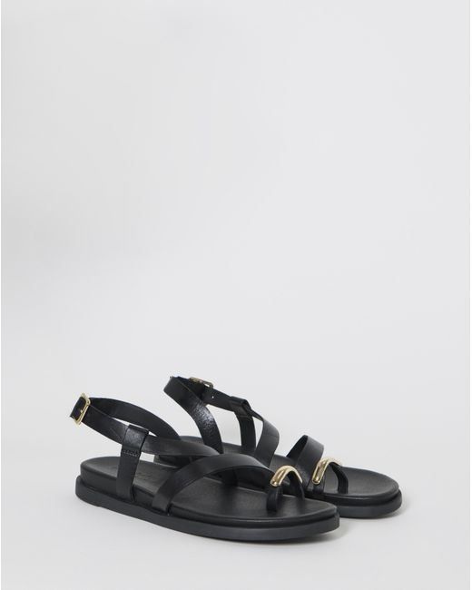Simply Be Natural Toe Ring Footbed Sandals Wide Fit