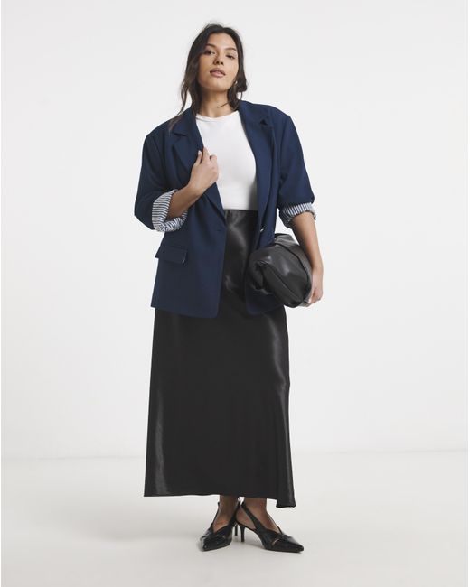 Simply Be Blue Oversized Blazer