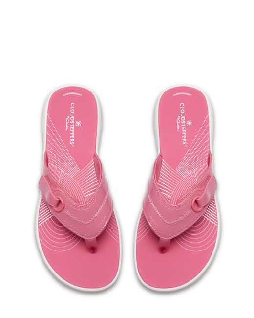 Clarks Pink Cloudsteppers Sandal D Fit