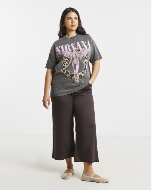 Simply Be Gray Nirvana License T-Shirt