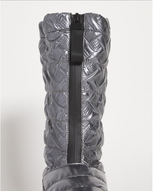 JD Williams Gray Front Zip Snow Boots E Fit