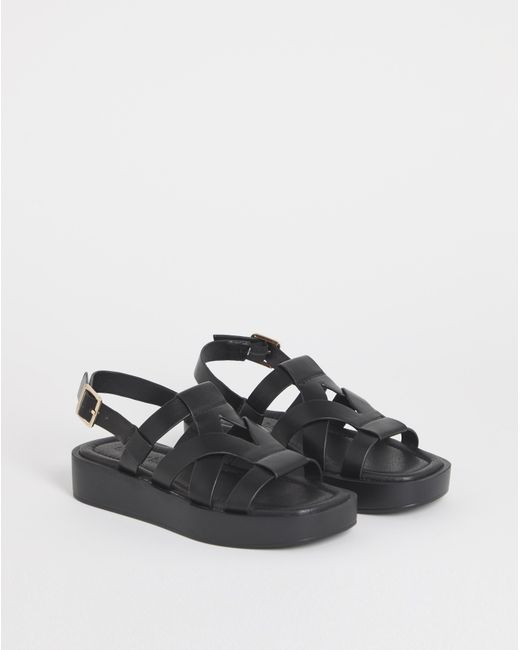 Simply Be White Chunky Fisherman Sandals Extra Wide Fit