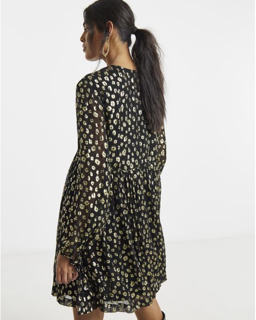 Simply Be Natural Animal Jacquard Smock Dress