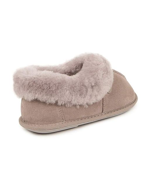 Just Sheepskin|Totes Gray Just Sheepskin Ladies Classic Slippers