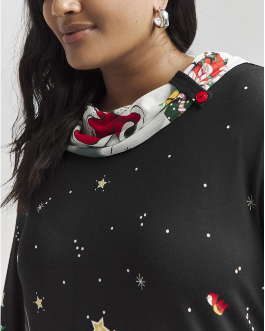Joe Browns Multicolor Snowy Scenes Tunic