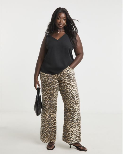 Simply Be Black V Neck Cami