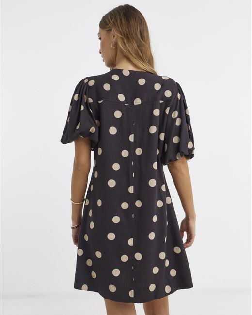 Simply Be Multicolor Printed Linen Button Up Shift Dress