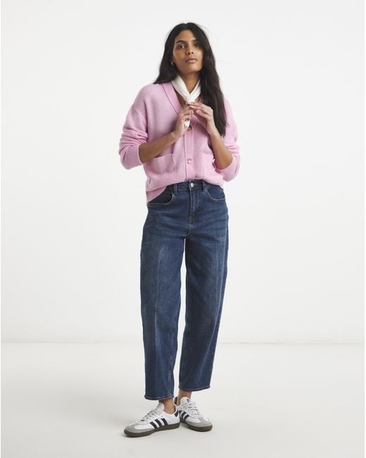 Simply Be Pink V-Neck Cardigan