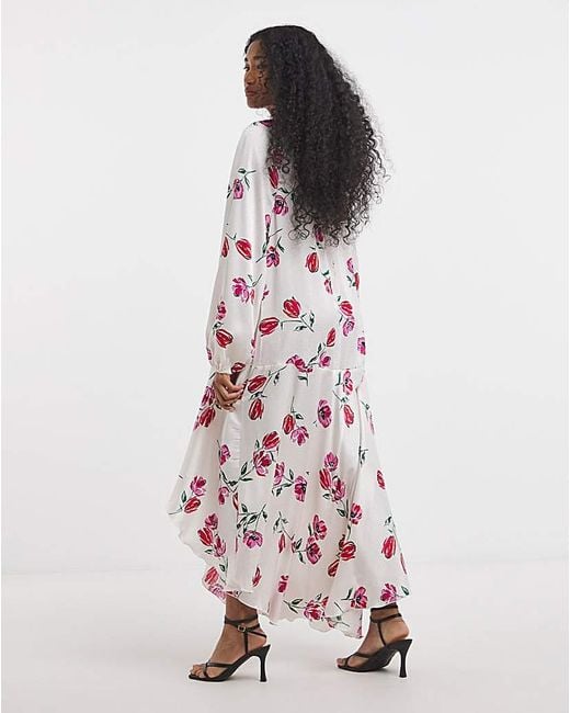 Flounce London Multicolor Floral Shift Dress