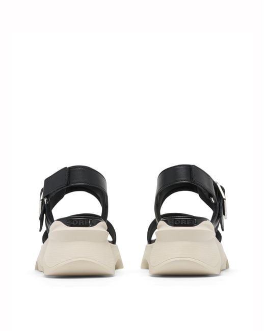 Sorel White Kinetic Impact Wedge Sandals