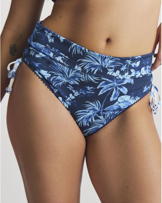 Figleaves Blue Lisbon Bikini Bottoms