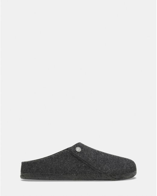 Birkenstock Black Zermatt Shearling Wool Felt
