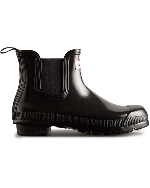 Hunter Black Original Chelsea Gloss