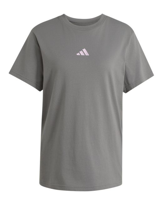 Adidas Gray Animal Loose Graphic T-Shirt