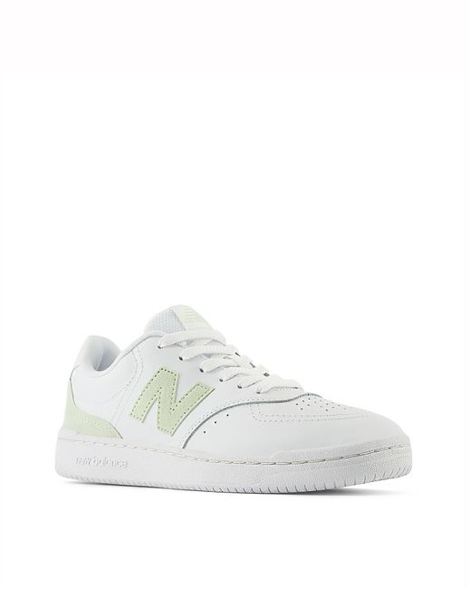 New Balance White Bb80 Trainers
