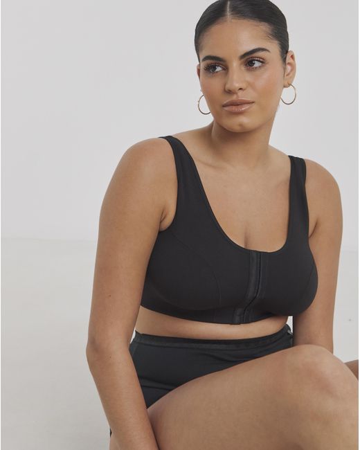 Slimma Black 2 Pack Front Fastening Bras Blk/Wht