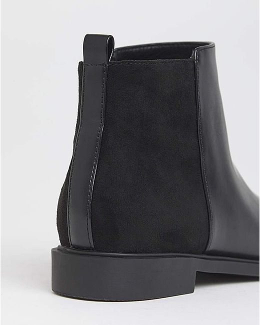 JD Williams Blue Classic Mixed Material Ankle Boot D