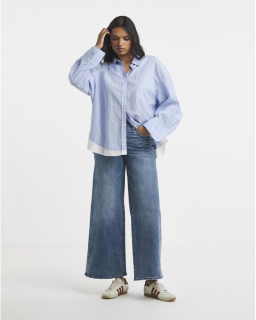 Levi's Blue 728 High Rise Wide Leg Jean