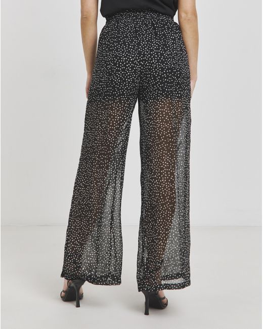 Simply Be Multicolor Wide Leg Chiffon Trousers