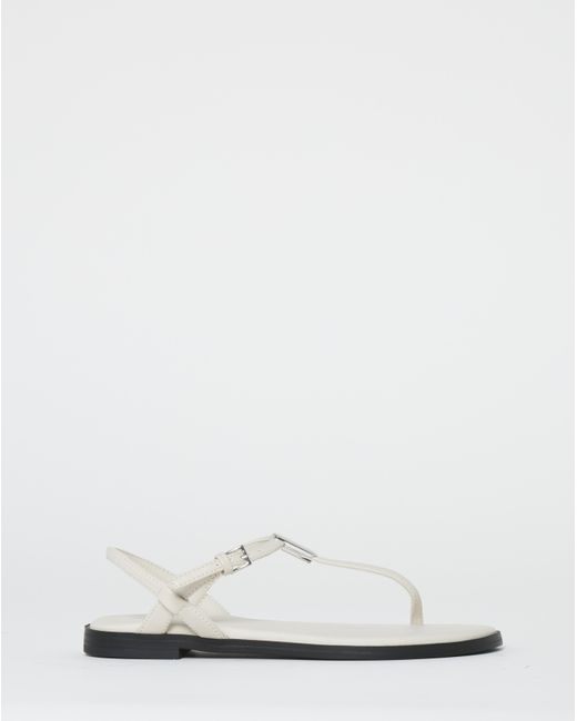 JD Williams Brown T Bar Hardware Sandals Wide