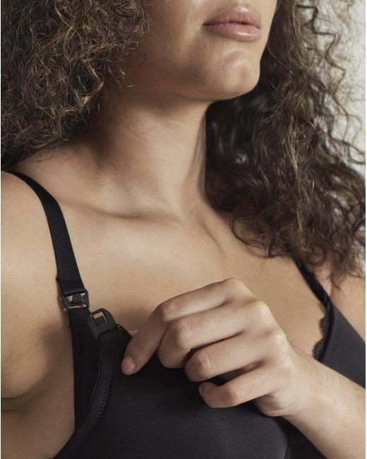 Figleaves Black Flexi Wire Nursing Bra