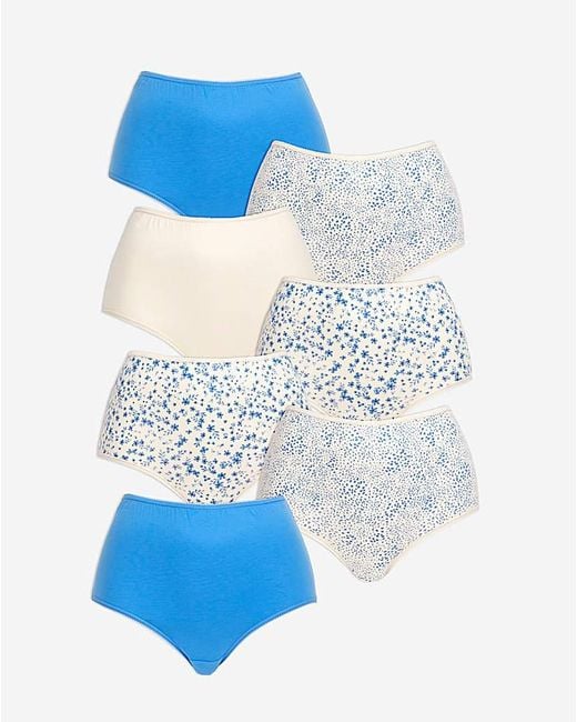 Pretty Secrets Blue 7 Pack Full Fit Brief