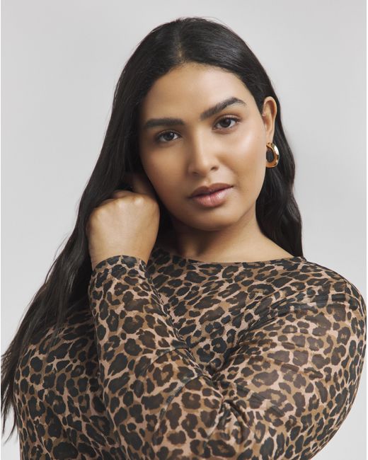 Simply Be Black Mesh Top