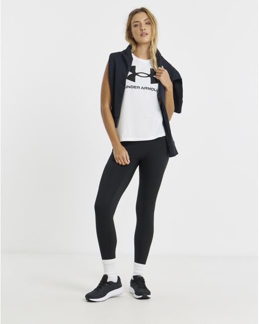 Under Armour White Logo Tank