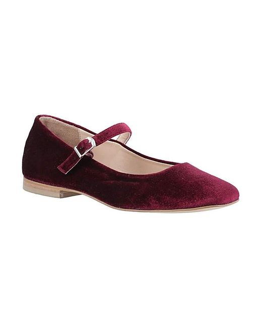 Hush Puppies Purple Pasha Velvet Ballerina