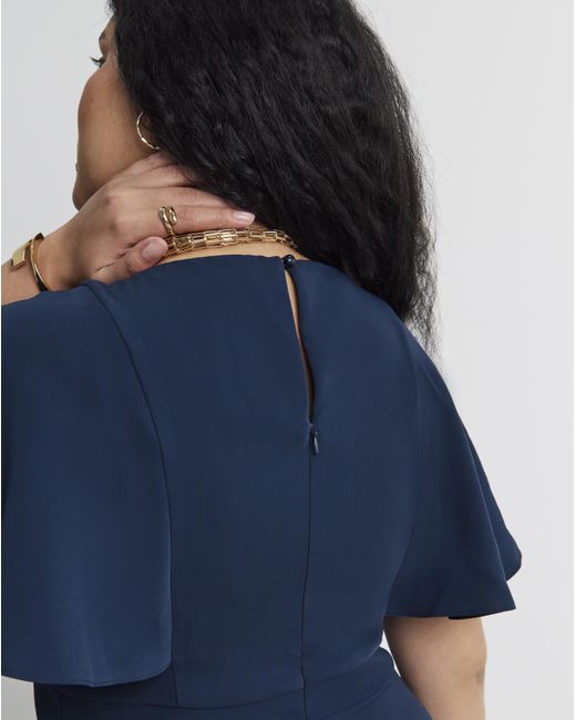 Joanna Hope Blue Angel Sleeve Dress