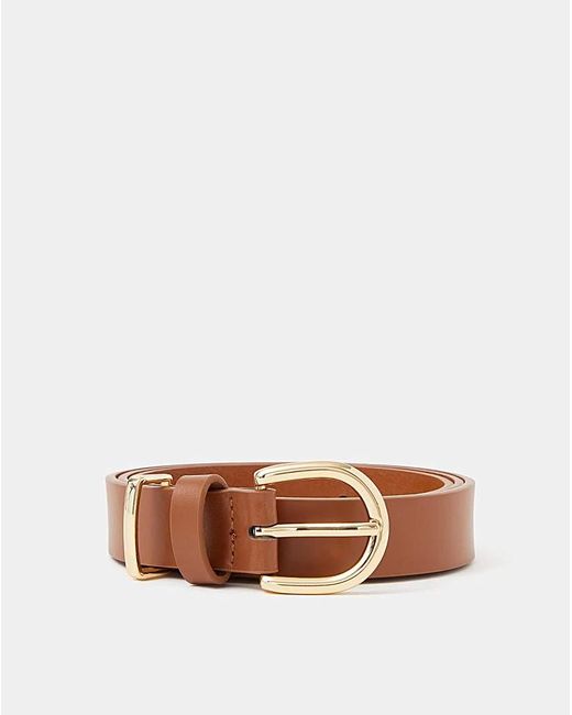Accessorize Brown Buckle Leather Belt